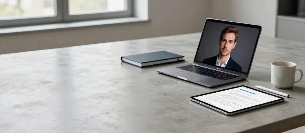 Équipements technologiques modernes sur un bureau épuré illustrant l'innovation et la performance.